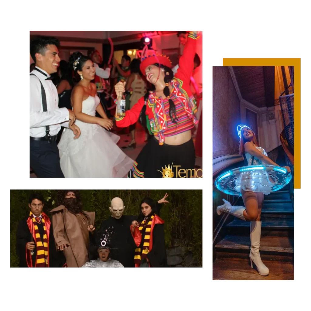 Clientes disfrutando del mejor Show de Hora Loca en Perú con varias temáticas