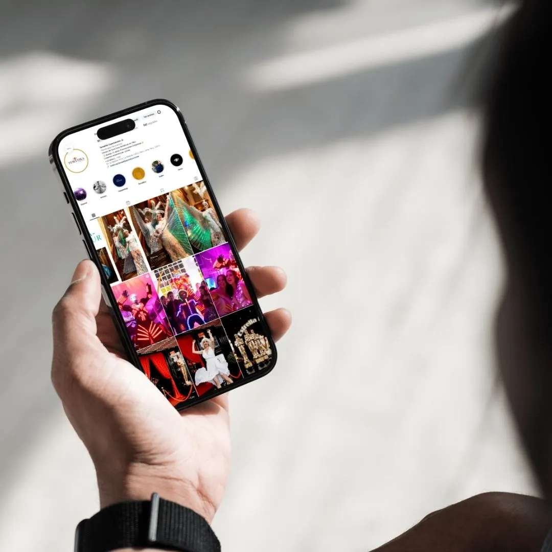 Contacto en redes sociales para Tematika Producciones y Espectáculos