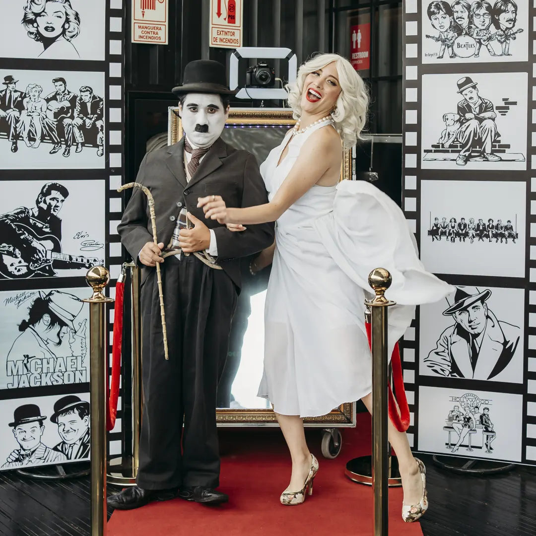 Chaplin y Marilyn